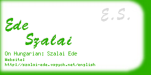 ede szalai business card